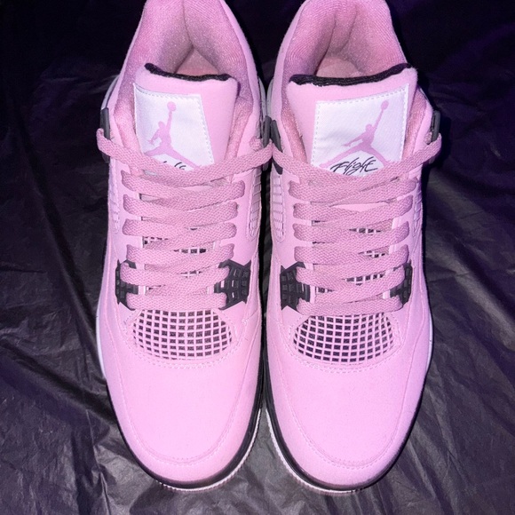 Jordan Pink and White Women's Sneakers - Picture 2 of 2